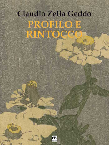 transrealismo poetico con fiori su fondo beige scuro