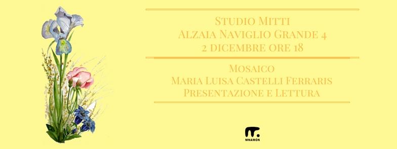 manifesto della presentazione con i fiori