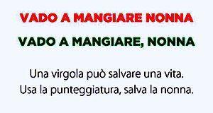 scritta vado a mangiare nonna