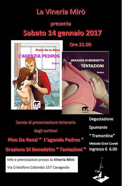 Manifesto Mirò con copertine libri erotici