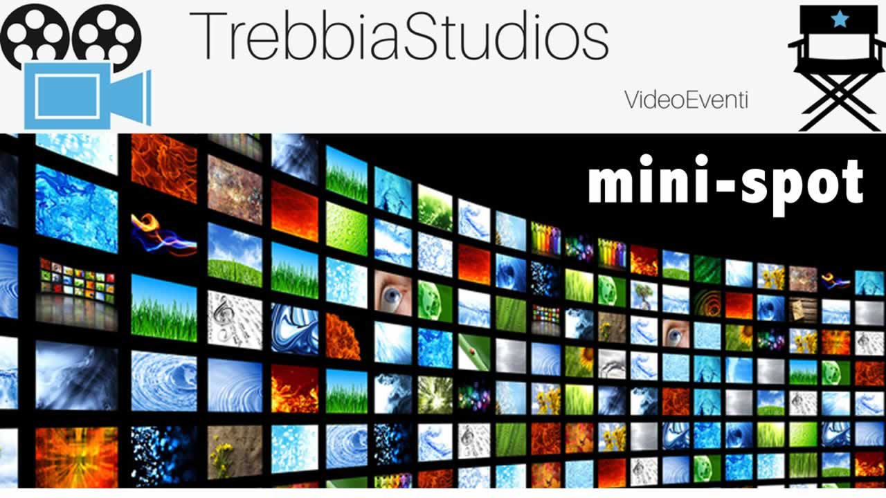 schermi tv con scritta trebbia studios